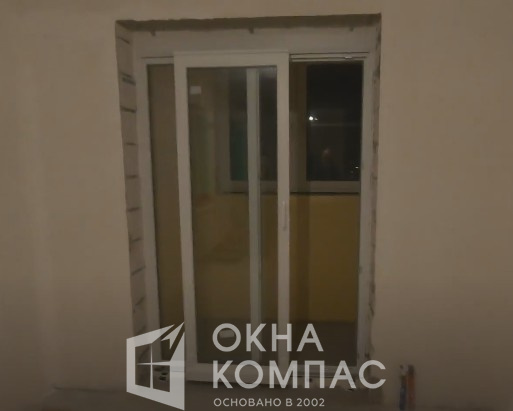 Фото объекта Остекление 2х лоджий с 2 окрывными и 1 поыоротно-откидной створками